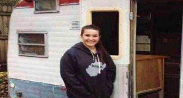 14-Year-Old Girl Spend 200$ To Buy An Old Caravan, But Wait Till You See What She Made Of It