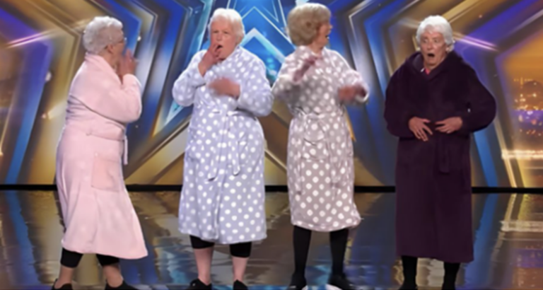 4 women entered the BGT stage wearing warm robes. As they grooved to classic song, nobody anticipated the unexpected rise of the over-40s dance phenomenon!