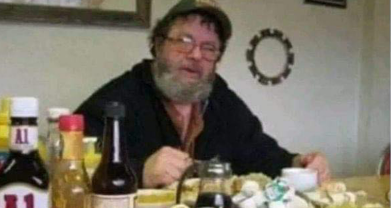 An old man was eating at a truck stop when three rough-looking bikers walked in.