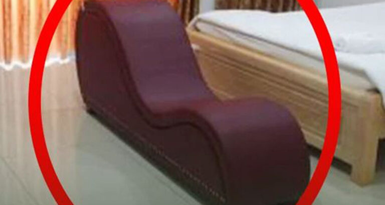 Why do hotels and motels often put this sofa in their rooms? What is it for?