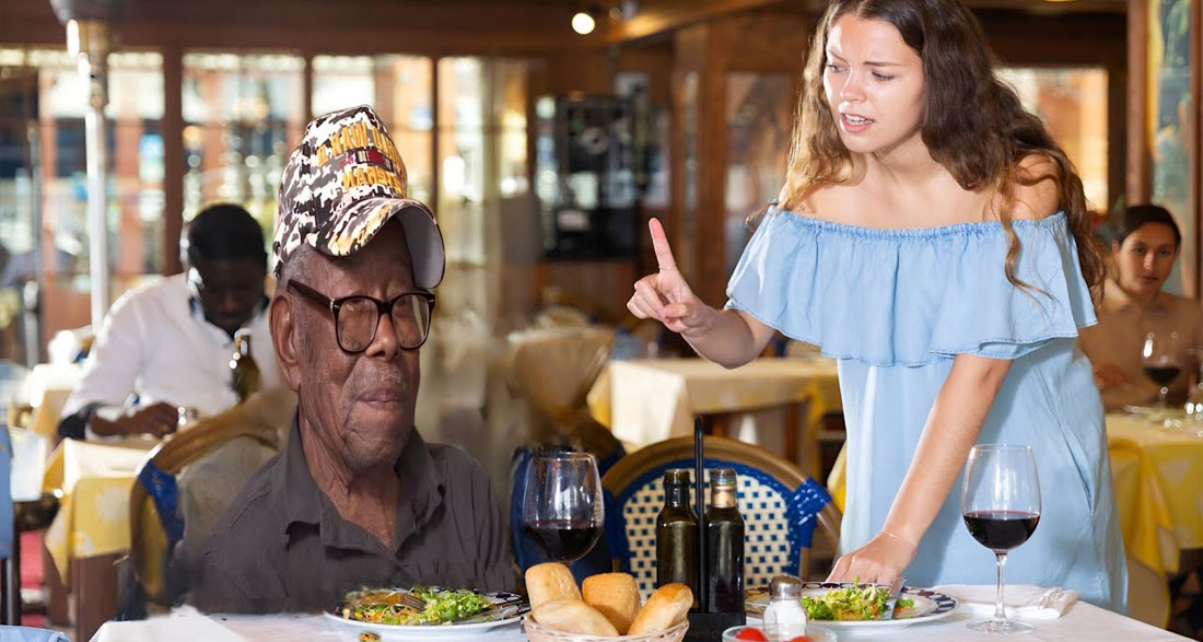 Woman Slams Veteran In Middle Of Restaurant, Then He Shuts Her Up In Epic Way