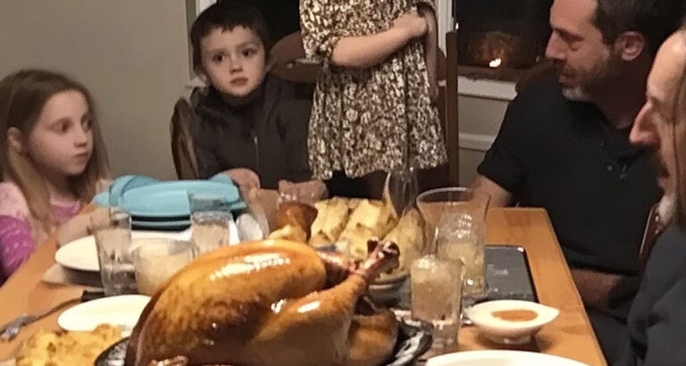 At Thanksgiving Dinner, My Daughter Stood up and Shouted, And Where is the Woman Dad Keeps in Our Shed