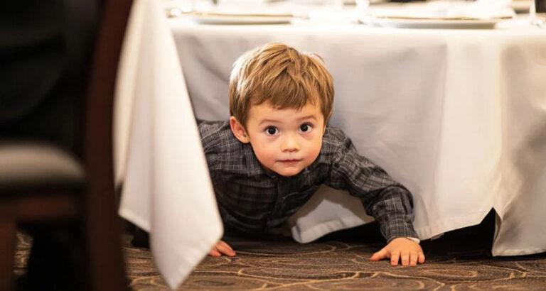At My FIL’s Funeral, My 4-Year-Old Was Crawling Under the Table – What He Saw There Turned Our Lives Upside Down