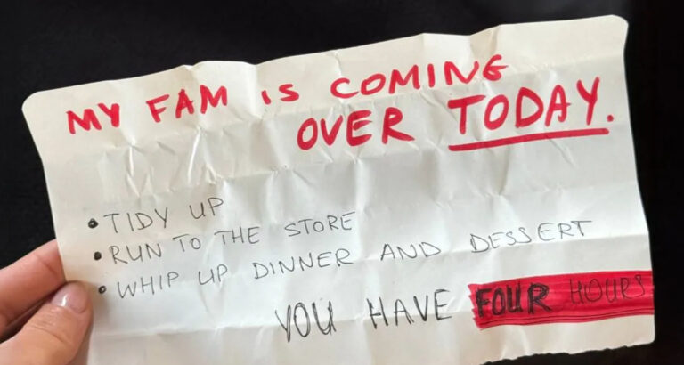 My Husband Told Me His Family Was Coming Over Last Minute & Expected Me to Cook, Clean, and Smile