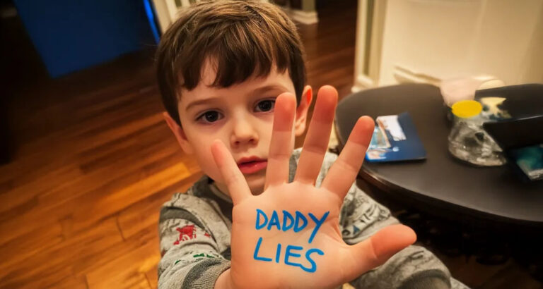My Nonverbal Son Warned Me about My Husband’s Secret by Writing ‘Dad Lies!’ on His Palm