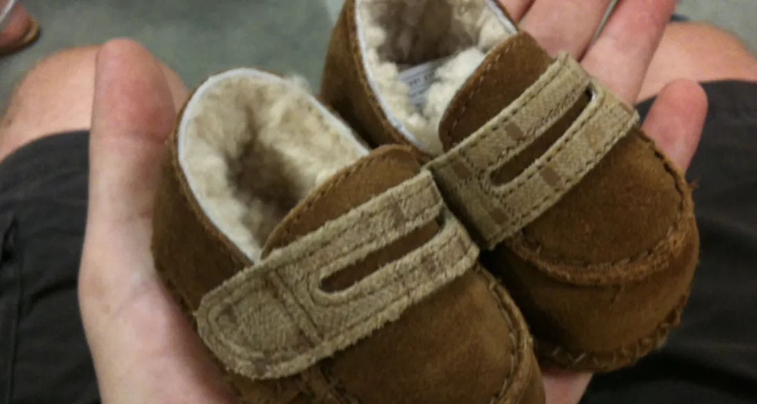 I Bought Baby Shoes at a Flea Market with My Last $5, Put Them on My Son & Heard Crackling from Inside