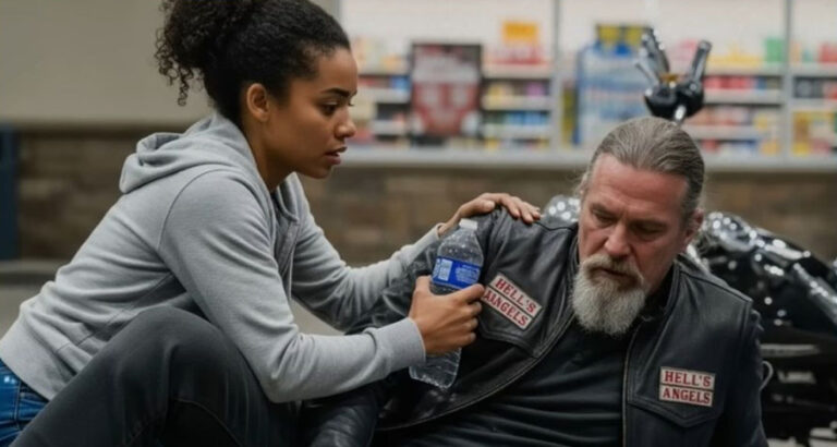 Black Girl Spent Her Last $8 Helping Hell’s Angel — Next Day 100 Bikers Brought a Life-Changing Gift