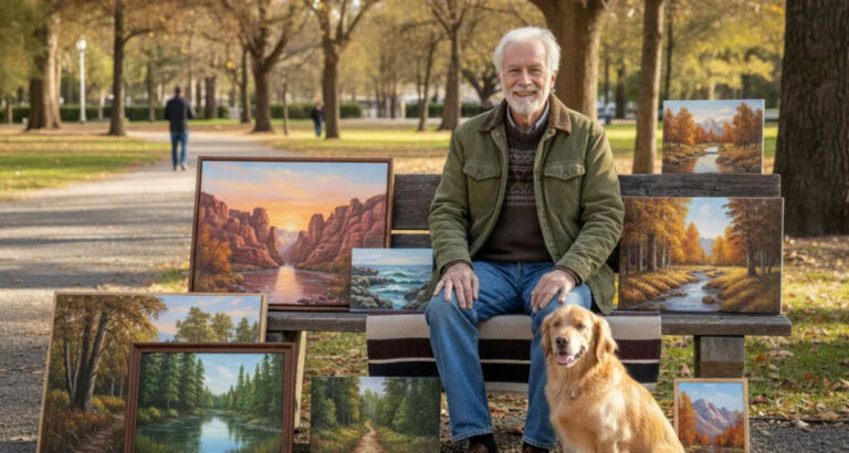 I Was Selling My Paintings in the Park to Save My Daughter – Until One Encounter Changed My Life Drastically